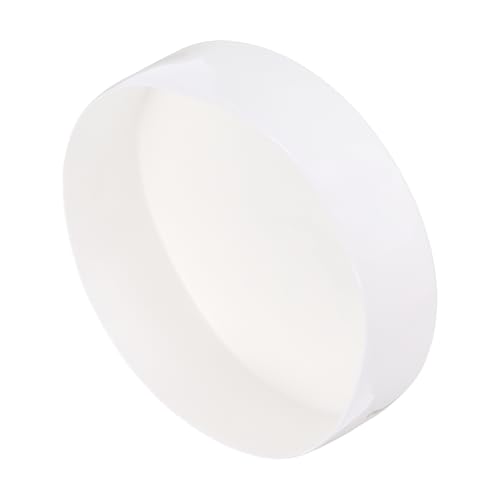 uxcell 200mm(7 7/8 inch) Rubber End Caps, Round Vinyl Plug Insert Plastic End Caps for Tubing, Fence, Pipe Post, Furniture, Railing, White, 50mm Height - color: White, size: 200mm(7 7/8") x 50mm H