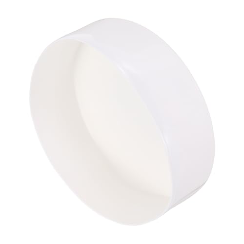 uxcell 160mm(6 5/16 inch) Rubber End Caps, Round Vinyl Plug Insert Plastic End Caps for Tubing, Fence, Pipe Post, Furniture, Railing, White, 50mm Height - color: White, size: 160mm(6 5/16") x 50mm H