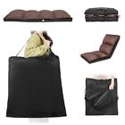 XK Foldable Camping Floor Lounge Padded Chair Couch for Outdoor Travel - color: Brown