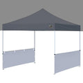Eurmax USA 2pcs Half Sidewalls for Pop Up Canopy Tent 10'x10', 10'x15', 10'x20', 2 Half Walls with Rail Bars(Gray) - color: Gray, size: 10x10 Half Walls With Rail Bars