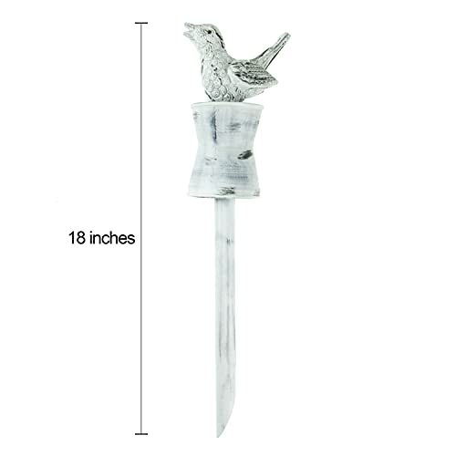 Clever Garden Heavy Duty Decorative Hose Guide - White Sparrow, 1 Pack