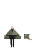 iClimb 3M Thinsulate Insulation Warm Camping Blanket Ultralight Compact - color: Green, size: 39” × 57”, 0.62 lb