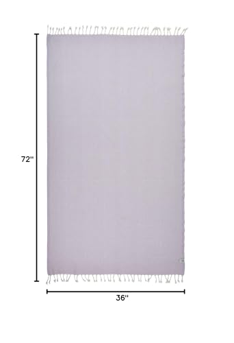 Beach Towel | Cotton Beach Towels, Easy to Carry, Sand Free, Highly Absorbent, Quick Dry, Turkish Towels for Travel Camping Bath Sauna Beach Gym Pool Yoga SPA by Lahammam, Akasya, Lilac - color: Lilac, size: Akasya