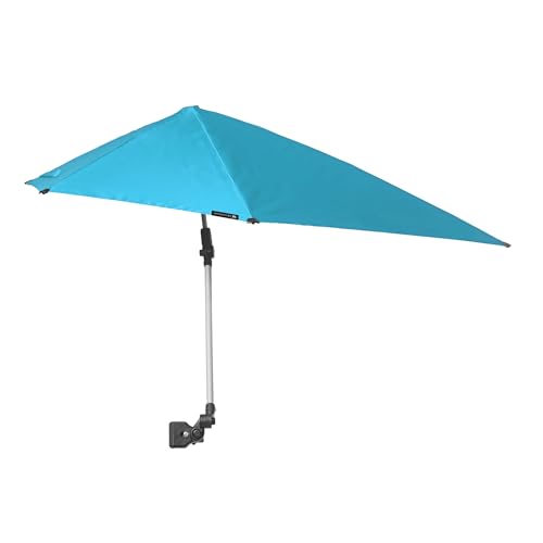 Sport-Brella Versa-Brella SPF 50+ Adjustable Umbrella with Universal Clamp - color: Bright Aqua, style: XL