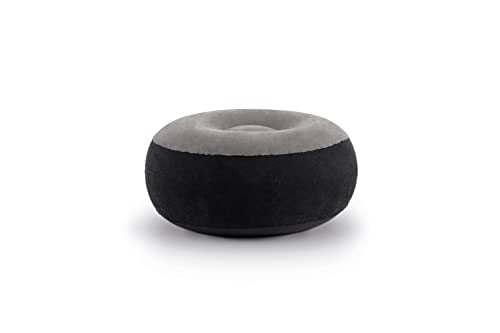 Intex 68564EP Ultra Lounge Inflatable Chair: Built-in Cupholder – Ottoman Foot Rest – 2-in-1 Valve – Flocked Construction – 220lb Weight Capacity - size: 1 Pack