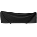 Tranqun Hammock Cover 188" W x 58" D x 20" H, Fits 14-16 ft Hammock Stand, Heavy Duty 420d Oxford Waterproof UV Resistant Outdoor Patio Cover with Adjustable Buckle Straps, Double Stitched Seam(Black) - color: Black