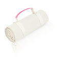 Kids Picnic Blanket, Kids Beach Mat – Medium 4’9” × 3’3” Compact Canvas, Easy to Fold & Carry - color: Creamy White + Neon Barbie Pink Strap, size: 4'9" x 3'3"