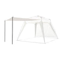 Pop Up Canopy Sun Shelters Shade Tent Pop Up 8.2' X 8.2' - Instant Portable Sports Cabana Umbrella, Easy Set-up and Take Down, with Sun Protection and One Shade Wall Included (Beige) - color: Beige