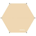 Tent Footprint, 210D Oxford Cloth Camping Tent Tarp, PU 3000 Waterproof Ground Sheet Mat for Tent, Backpacking, Hiking, Beach - size: 130 x112 inch