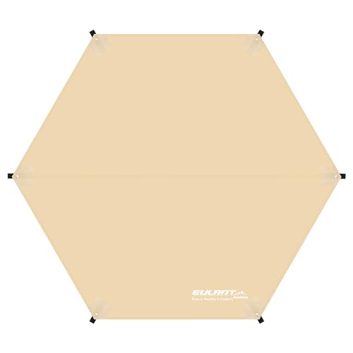 Tent Footprint, 210D Oxford Cloth Camping Tent Tarp, PU 3000 Waterproof Ground Sheet Mat for Tent, Backpacking, Hiking, Beach - size: 130 x112 inch