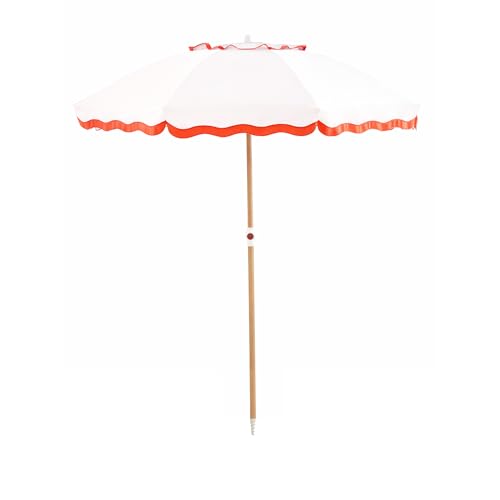 6FT Patio Beach Umbrella for Outdoor, UPF 50+ Sun Shade for Patio, Backyard, Garden, Pool and Beach, Tilt Adjustable, Portable, Harbour Rosé Pink - color: Harbour Rosé Pink