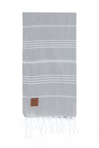 Gold CASE LYCIA Turkish Beach Towel Set of 6 – 100% Cotton Turkish Beach Towels Bulk 70 x 38'' – LYCIA Oversized, Quick Dry & Sand Free Beach Towel – Lightweight Towels Set in Grey - color: Grey, style: Beach-Bath Towel Set