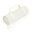 Kids Picnic Blanket, Kids Beach Mat – Medium 4’9” × 3’3” Compact Canvas, Easy to Fold & Carry - color: Creamy White + Sunny Strap, size: 4'9" x 3'3"