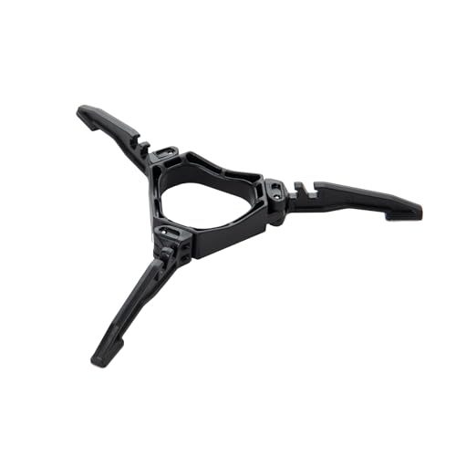 Fire-Maple Gas Canister Stand Foldable Fuel Gas Tank Bracket Support Gas Bottle Tripod Cartridge Holder for Camping Picnic Bikepacking - color: Black