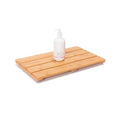 Bamboo Shower Bath Mat for Bathroom, Non-Slip Bamboo Wood Bathroom Mats for Inside or Outside (19.7 x 12.2 inches) - size: 19.7" x 12.2" (Rectangular)