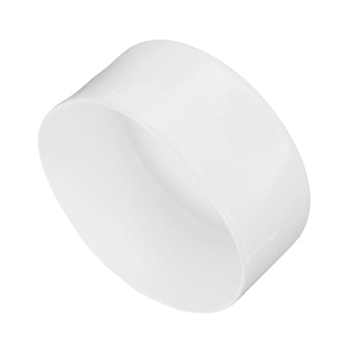 uxcell 110mm(4 5/16") Rubber End Caps, Round Vinyl Plug Insert Plastic End Caps for Tubing, Fence, Pipe Post, Furniture, Railing, White, 50mm Height - color: White, size: 110mm(4 5/16") x 50mm H