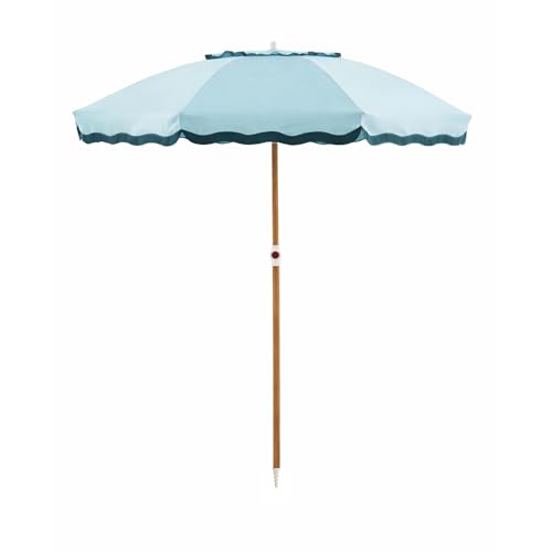 6FT Patio Beach Umbrella for Outdoor, UPF 50+ Sun Shade for Patio, Backyard, Garden, Pool and Beach, Tilt Adjustable, Portable, Harbour Cypress Green - color: Harbour Cypress Green