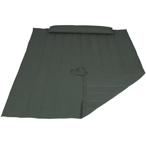 SUNCREAT Outdoor Double Hammock Pad, Soft Comfortable Polyester Pad, Olive Green - color: Olive Green