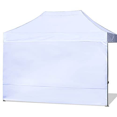 ABCCANOPY Instant Canopy SunWall 10x15 FT, 1 Pack Sidewall Only, No Frame or Top, White - color: White, size: 10x15