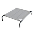 Coolaroo Original Elevated Dog Bed - Breathable Off-The-Ground Pet Bed with Cooling Fabric, Joint Relief & Moisture-Resistant Fabric, 100% Recyclable, Easy Clean, Gray, Extra Large - color: Grey, style: X-Large Dog Bed