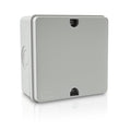 NineLeaf Junction Box, Waterproof Electrical Box IP66 Water Resistant Dustproof ABS Plastic Project Enclosure for Electronics, External Size 4.2 x 4.2 x 2.3inch(107 x 107 x 58 mm) - color: Grey, size: 107x107x 58mm