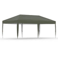 10x20 Pop Up Canopy Tent Outdoor Canopy with No Removable Sidewall One-Person Set Up Heavy Duty Commercial Instant Tent Shelter-Gray - color: Gray, size: 10x20FT/0-Sidewall