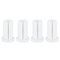 4Pcs Cable Routing Kit for 1 Inch Wall Hole Rubber Ethernet Cable Wall Pass Through Grommet for Starlink Home and Outdoors Use White