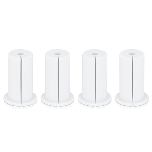 4Pcs Cable Routing Kit for 1 Inch Wall Hole Rubber Ethernet Cable Wall Pass Through Grommet for Starlink Home and Outdoors Use White