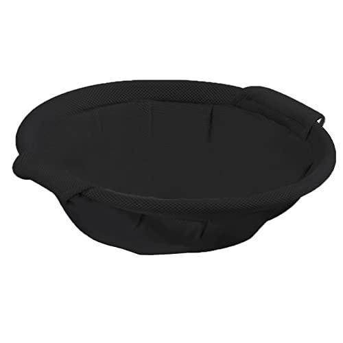 JUNSPOW Cat Bed Dedicated Replacement Net Cover Soft Durable Breathability (Black) - color: Black, size: 16.9"l X 16.9"w (Cloth Cover Replacement)
