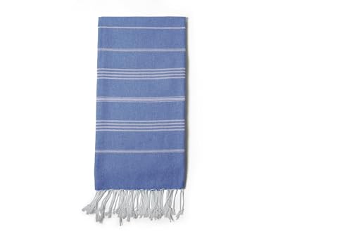 Turkish Beach Towel 100% Organic Cotton Extra Large Oversized (39 x 71 Inches) Quick Dry Sand Free Light Weight Prewashed for Bath Beach Gym Yoga Travel Towel Blanket (Turquoise) - color: Turquoise