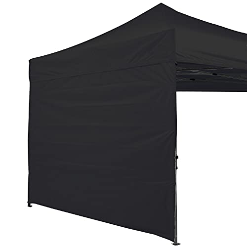 ABCCANOPY Instant Canopy SunWall 10x10 FT, 1 Pack Sidewall Only, No Frame or Top, Black - color: Black, size: 10x10