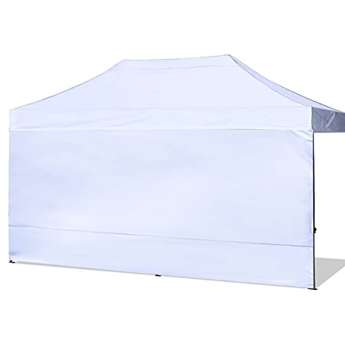 ABCCANOPY Instant Canopy SunWall 10x20 FT, 1 Pack Sidewall Only, No Frame or Top, White - color: White, size: 10x20