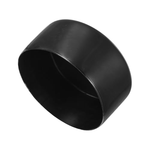 uxcell 110mm(4 5/16") Rubber End Caps, Round Vinyl Plug Insert Plastic End Caps for Tubing, Fence, Pipe Post, Furniture, Railing, Black, 50mm Height - color: Black, size: 110mm(4 5/16") x 50mm H