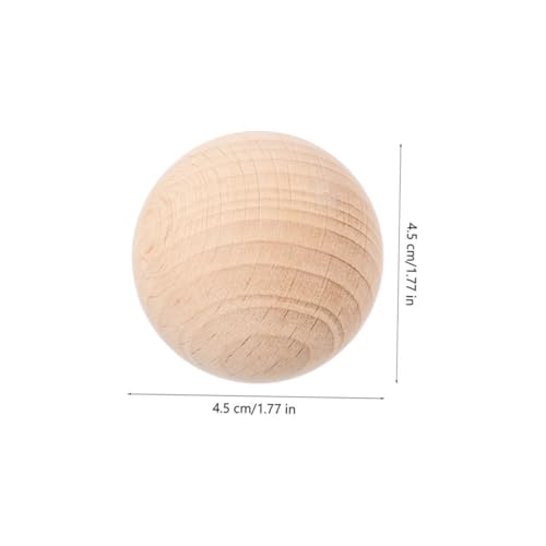 5pcs Unfinished Solid Wood Croquet Balls for Lawn Games Balls for Crafting Painting and Outdoor Fun Backyard and Bocce Activities