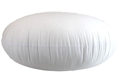 MoonRest Round Pillow Insert Hypoallergenic Polyester Form Stuffer-%100 Cotton Blend Covering for Sofa Sham, Decorative Pillow, Cushion and Bed - 30 Inch Diameter - style: 30 Inch Diameter
