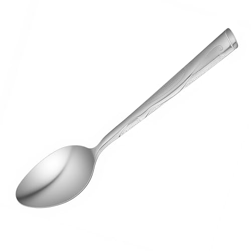 150 Pieces Dinner Spoons Set, 7.24 Inch Stainless Steel Spoons Silverware Spoon Bulk Mirror Polished Metal Dessert Spoon for Home Kitchen, Restaurant Dishwasher Safe
