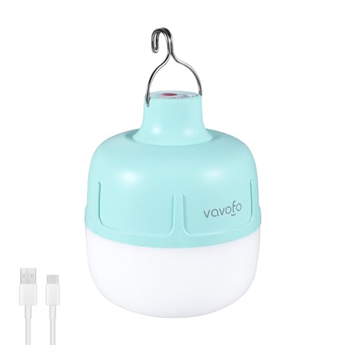 VAVOFO 20W LED Camping Lantern Rechargeable, 1200LM, 3000mAh Portable Tent Light , IP65 Waterproof Flashlight Lanterns for Outdoor ,Power Outages,Camping (Green) - color: Green