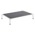 VEVOR Chew Proof Elevated Dog Bed, Portable Raised Dog Cot with Aluminum Tube Metal Frame and Breathable Textilene Mesh, Indoor & Outdoor Pet Cooling Raised Hammock Bed, XL, Gray - size: XL
