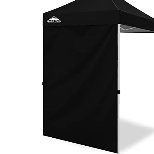 EAGLE PEAK Canopy Sidewall for 5x5 Pop Up Canopy Frame, Single Side Wall Panel Only (Fits 5x5 Straight Leg Frame, Canopy Top or Frame NOT Included), Black - color: Black
