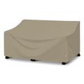 SunPatio Outdoor Sofa Cover 60 Inch, Heavy Duty Waterproof Patio Loveseat Cover 2-Seater, All Weather Protection Outdoor Couch Protector for Patio Furniture, 60" W x 36" D x 30" H, Taupe - size: 60" W x 36" D x 30" H