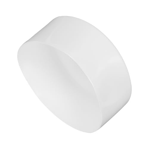 uxcell 130mm(5 1/8") Rubber End Caps, Round Vinyl Plug Insert Plastic End Caps for Tubing, Fence, Pipe Post, Furniture, Railing, White, 50mm Height - color: White, size: 130mm(5 1/8") x 50mm H