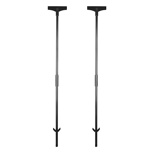 2-Pack Metal Stakes for Yard Signs, 38 Inch Yard Sign Stakes, Suitable for Yard Metal Signs with a Thickness of 7 to 31.5 mil / 0.2 to 0.8 mm,Fits Sign 7 to 14 Inch - color: Dark Black