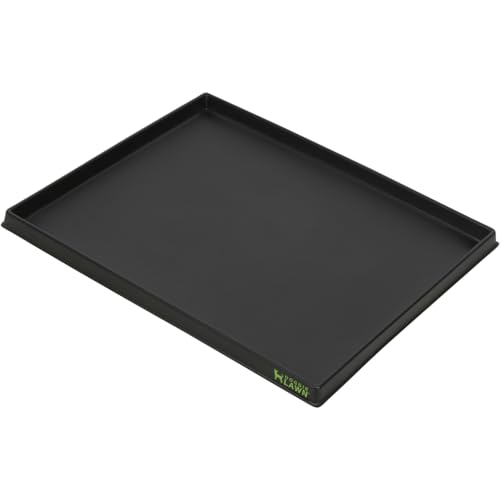 DoggieLawn Non-Spill Dog Potty Training Tray - Leak-Proof HDPE Plastic Grass Pad Holder for Apartments & Urban Homes - Reusable & Washable-Perfect for Indoor Dogs & Puppies Standard (25"x16.5"x1.5") - size: Standard (25 x 16.5 x 1.5 inches)