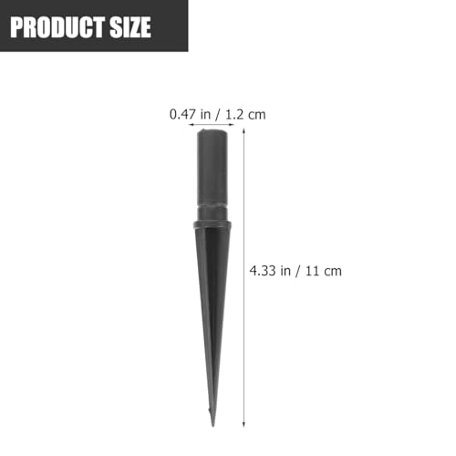 Hemobllo 20-Pack Solar Light Stakes Replacement - Heavy Duty Plastic Ground Spikes with M8 Hole - 4.32" Long Landscape Lighting Stakes for 0.47" (12mm) Diameter Poles - Weatherproof Garden Lawn Spikes