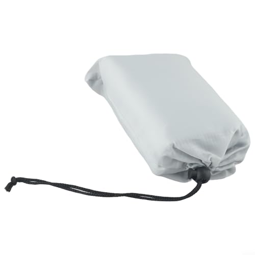 210T Polyester Camping Tarps, Waterproof Rain Fly Sun Shade Shelters With 6 Tie Points For Hiking Backpacking Beach Picnic(for FRENCH grey 140x200CM) - color: French Grey 140x200cm