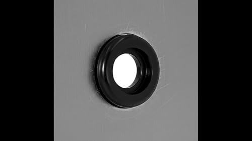 Flyshop 4-Pack Round Rubber Hole Plugs, 30 mm 1-3/16" Drill Hole, 25 mm 1" ID, Black Double-Sided Synthetic Rubber Grommets Wire Protection - size: 1-3/16" (Drill Hole Size)