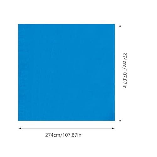 Pool Ground Protection Tarp, Heavy Duty Base Padding Mat, for Outdoor Lawn Deck Surfaces, Polyethylene Waterproof Fabric Material, Tear Resistant Ground Cover Sheet, Swimming Pool Bottom Protection La - color: A