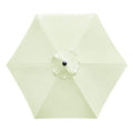 Sunnyglade 7.5ft Patio Umbrella Replacement Canopy Market Umbrella Top Outdoor Umbrella Canopy with 6 Ribs - color: Beige