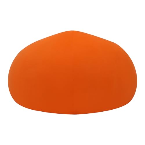 6 PCS Inflatable Bean Bag Chairs, Portable Blow up Lazy Sofa with Air Pump, Folding Inflatable Bean Bag Loungers Couch for Camping Movie Night Outdoor Lounging, Orange