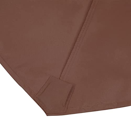 Sunnyglade 7.5ft Patio Umbrella Replacement Canopy Market Umbrella Top Outdoor Umbrella Canopy with 6 Ribs - color: Coffee